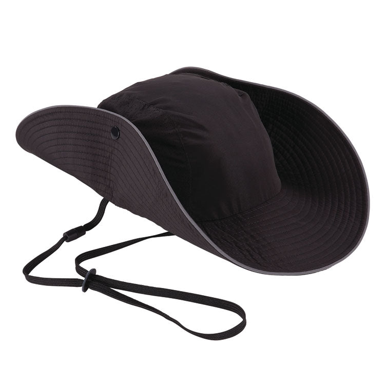 Skullerz 8957 Lightweight Ranger Hat and Bump Cap Insert, Full Brim, Medium to Large (6.75 to 7.75), 0.2" Insert, Black
