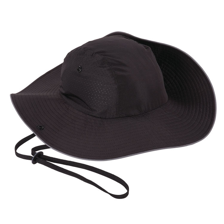 Skullerz 8957 Lightweight Ranger Hat and Bump Cap Insert, Full Brim, X-Large to 2X-Large (7.25 to 8.5), 0.2" Insert, Black