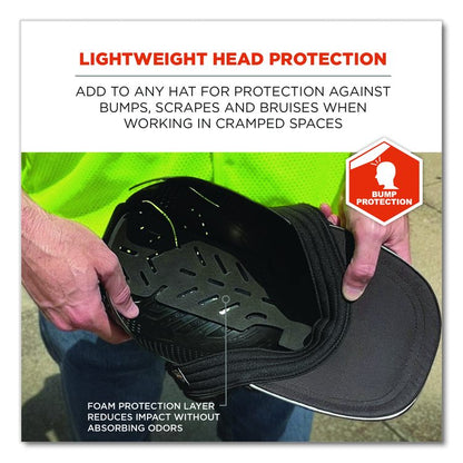 Skullerz 8943F(x) Universal Bump Cap Insert - Flexible Hinged, 0.2" Thick, Charcoal Gray