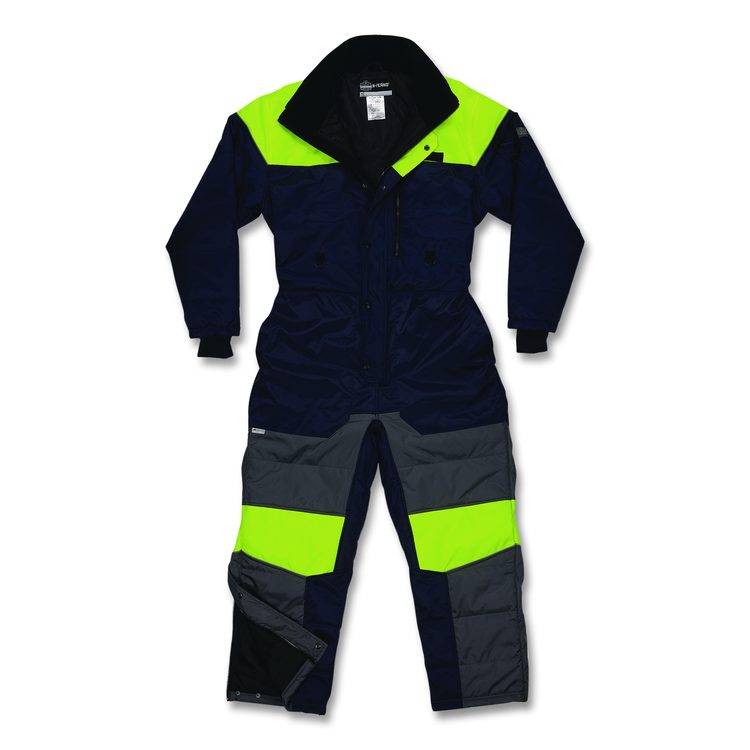 N-Ferno 6475 Insulated Freezer Coverall, 4X-Large, Navy