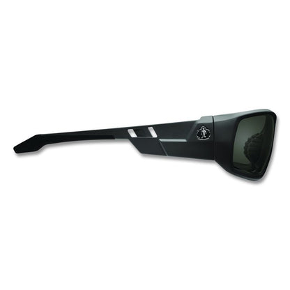 Skullerz ODIN Anti-Scratch Enhanced Anti-Fog Safety Glasses, Matte Black Full Frame, Smoke Dual Lens
