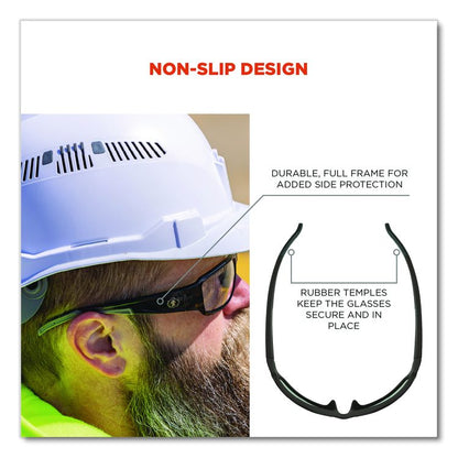 Skullerz THOR Anti-Scratch Enhanced Anti-Fog Safety Glasses, Matte Black Full Frame, Clear Dual Lens