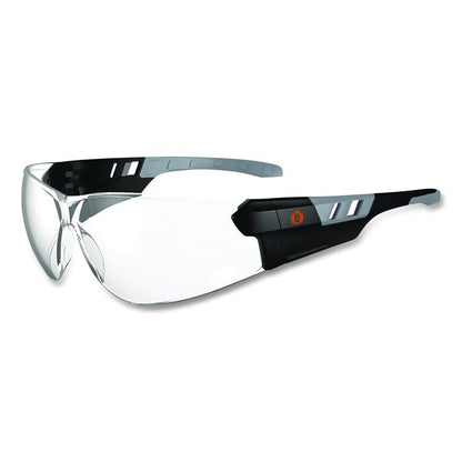Skullerz SAGA Anti-Scratch Enhanced Anti-Fog Safety Glasses, Frameless, Clear Single Lens