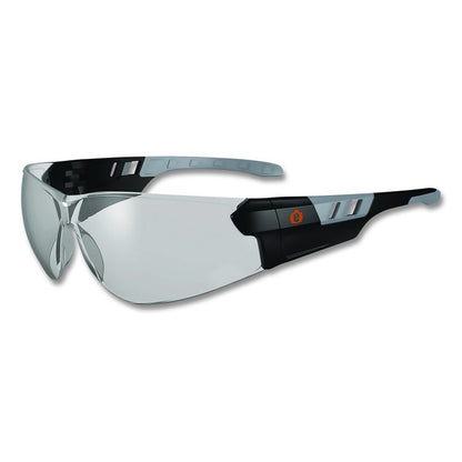 Skullerz SAGA Anti-Scratch Enhanced Anti-Fog Safety Glasses, Frameless, Clear Single I/O Lens