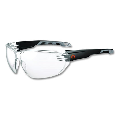 Skullerz VALI Anti-Scratch Enhanced Anti-Fog Safety Glasses, Frameless, Clear Single Lens