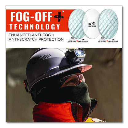 Skullerz VALI Anti-Scratch Enhanced Anti-Fog Safety Glasses, Frameless, Clear Single I/O Lens