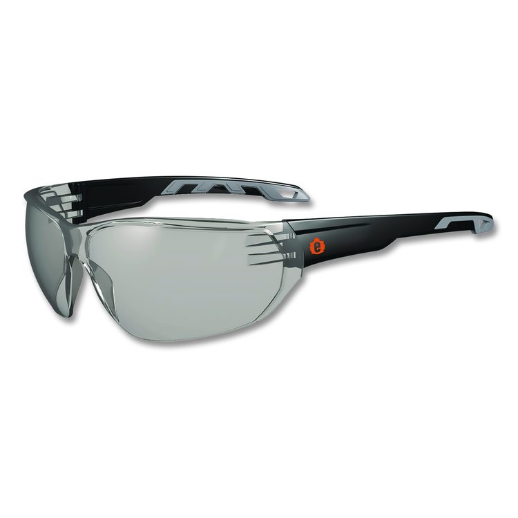 Skullerz VALI Anti-Scratch Enhanced Anti-Fog Safety Glasses, Frameless, Clear Single I/O Lens