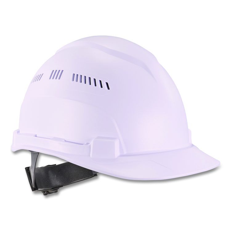 Skullerz 8966 Class C Lightweight Cap-Style Hard Hat with Adjustable Venting, 6-Point Ratchet, One Size Fits Most, White