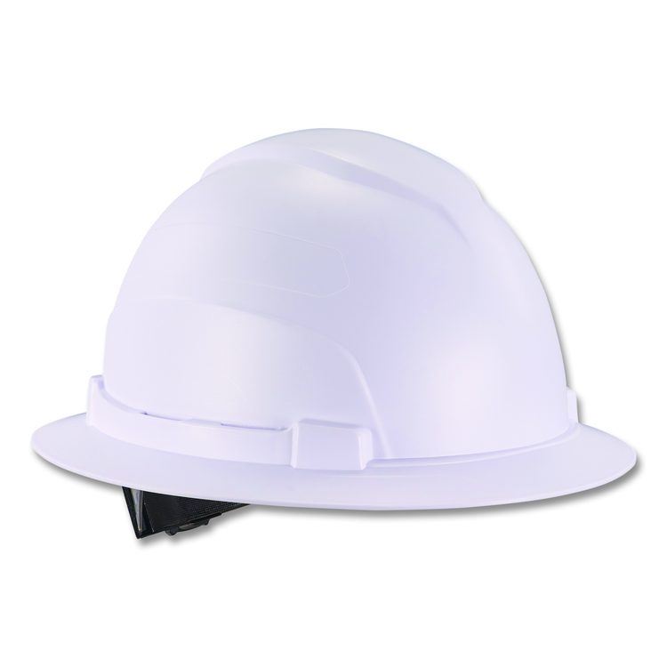 Skullerz 8969 Class E Lightweight Full Brim Hard Hat, 6-Point Standard Ratchet, One Size Fits Most (6.5 to 8), White