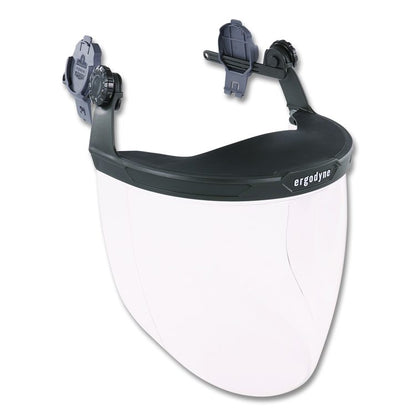 Skullerz 8994 Anti-Scratch/Anti-Fog Hard Hat Face Shield, Cap-Style/Safety Helmet Adapter, Clear Lens