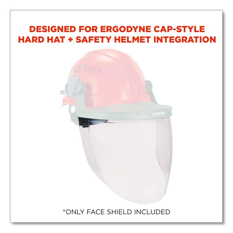 Skullerz 8997 Anti-Scratch/Anti-Fog Face Shield Replacement, Cap-Style/Safety Helmet, Clear Lens