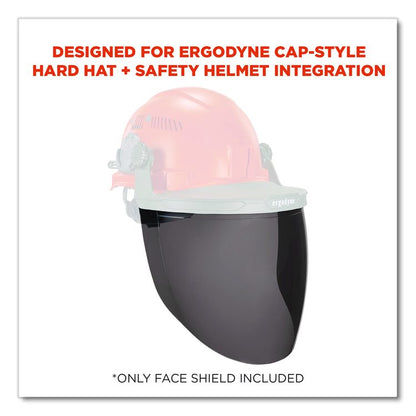 Skullerz 8997 Anti-Scratch/Anti-Fog Face Shield Replacement, Cap-Style/Safety Helmet, Smoke Lens