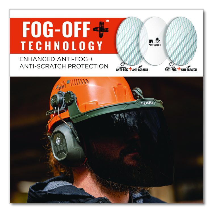 Skullerz 8997 Anti-Scratch/Anti-Fog Face Shield Replacement, Cap-Style/Safety Helmet, Smoke Lens