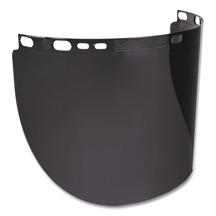 Skullerz 8998 Anti-Scratch/Anti-Fog Face Shield Replacement for Full Brim Hard Hat, Smoke Lens