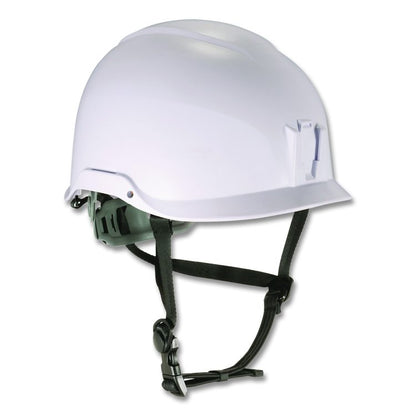 Skullerz 8976 Class E Safety Helmet, Brimless, 6-Point Standard Ratchet Suspension, One Size Fits Most (6.5 to 8), Lime