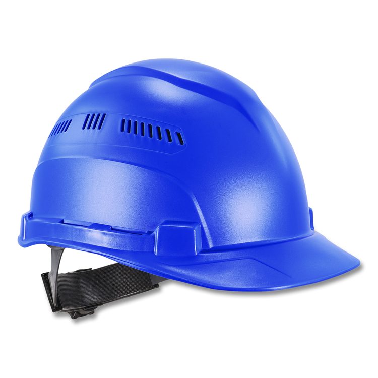 Skullerz 8966 Class C Lightweight Cap-Style Hard Hat with Adjustable Venting, 6-Point Ratchet, One Size Fits Most, Blue