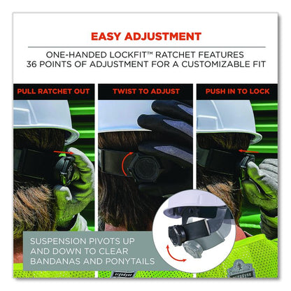 Skullerz 8967 Class E Lightweight Cap-Style Hard Hat, 6-Point Standard Ratchet, One Size Fits Most (6.5 to 8.25), Orange