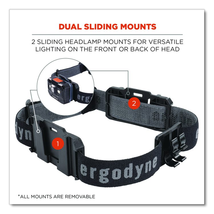 Skullerz 8980 Headband Light Mount with Fabric Strap