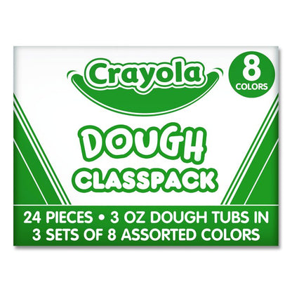 Dough Classpack, 3 oz, 8 Assorted Colors, 24/Pack