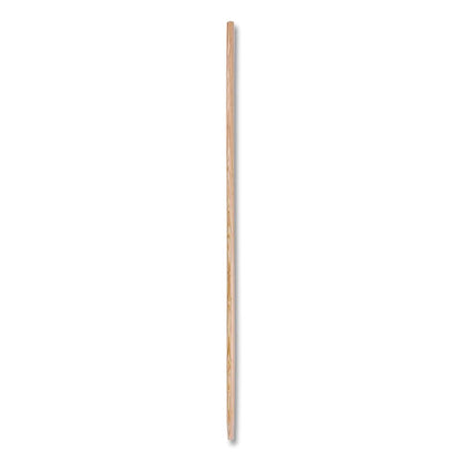 Tapered End Broom Handle, Lacquered Wood, 1.13" dia x 54", Natural