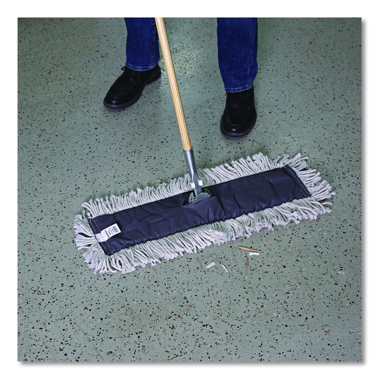 Disposable Dust Mop Head, Cotton, 18w x 5d
