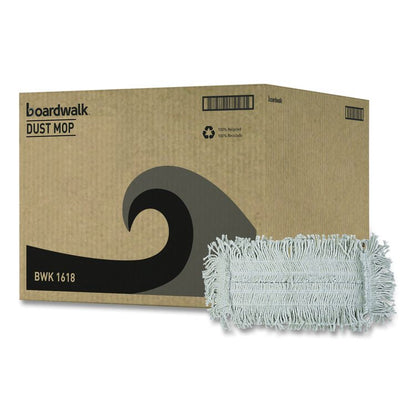 Disposable Dust Mop Head, Cotton, 18w x 5d