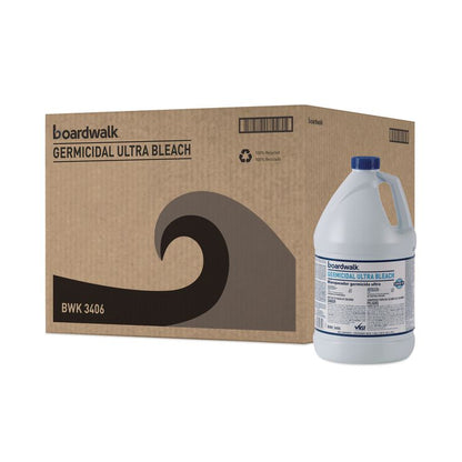 Germicidal Ultra Bleach, 6% Sodium Hypochlorite, 1 gal Bottle, 6/Carton
