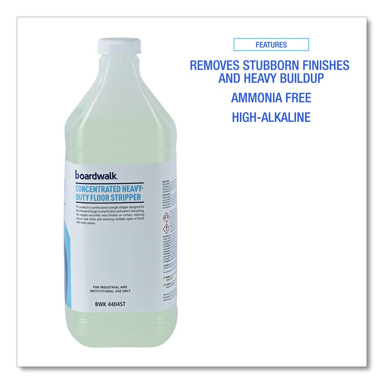 Concentrated Heavy-Duty Floor Stripper, 1 gal Bottle, 4/Carton