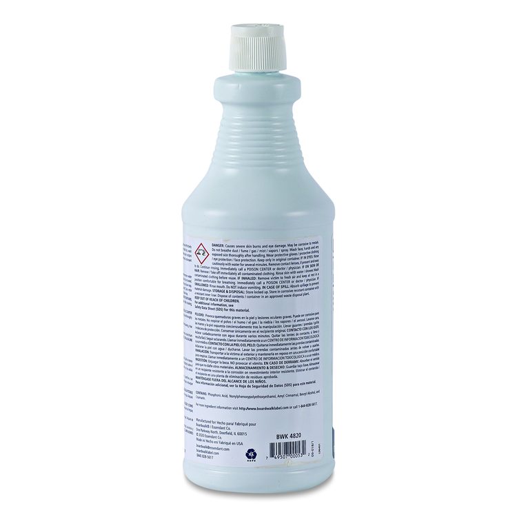Industrial Strength RTU Porcelain Bowl and Tile Cleaner, 32 oz Bottle, 12/Carton
