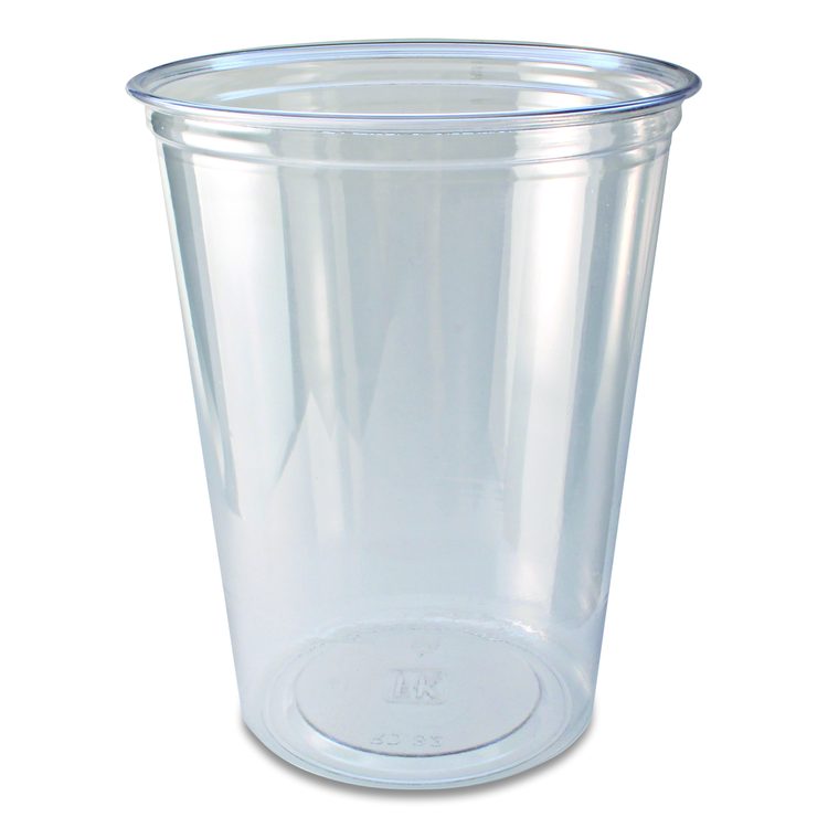 Recycleware Round Deli Container, 32 oz, 4.6" Diameter x 5.8" h, Clear, Plastic, 500/Carton