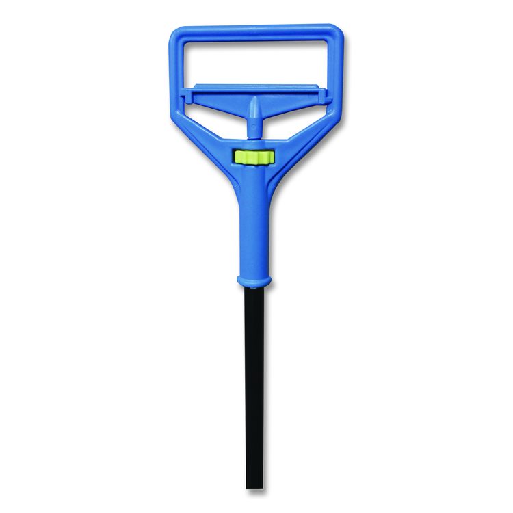 Janitor Style Screw Clamp Mop Handle, 64", Blue