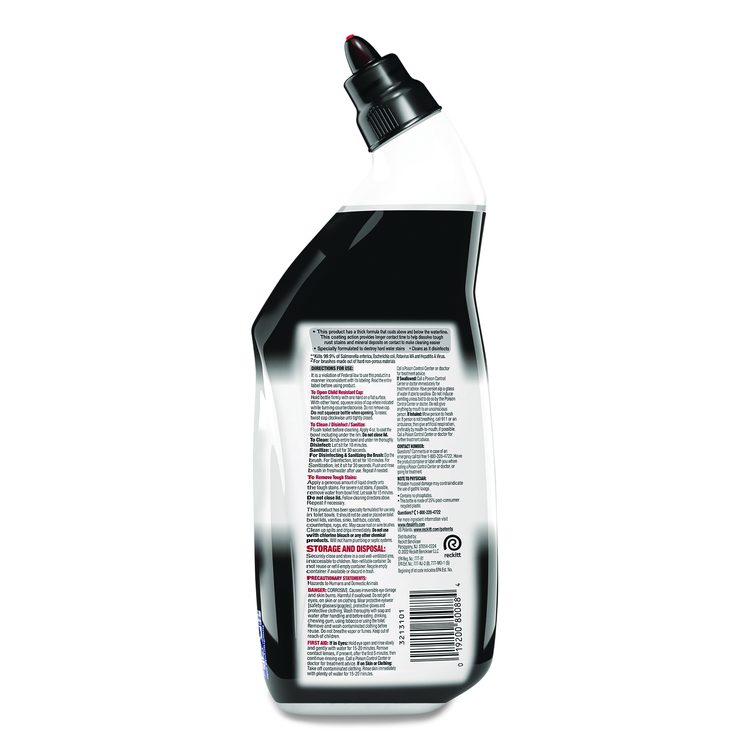 Disinfectant Toilet Bowl Cleaner w/Lime/Rust Remover, Atlantic Fresh Scent, 24 oz Angle-Neck Bottle, 9/Carton