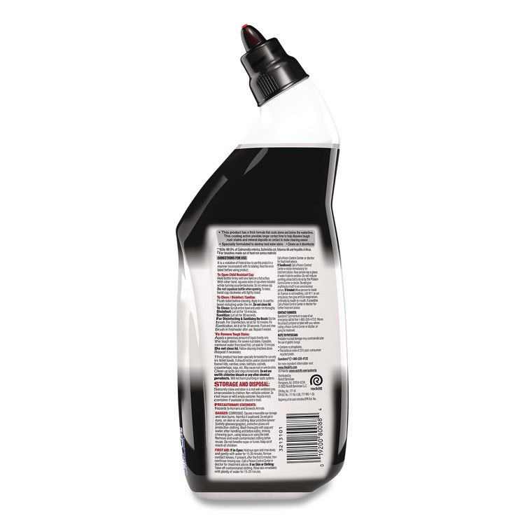 Disinfectant Toilet Bowl Cleaner w/Lime/Rust Remover, Atlantic Fresh Scent, 24 oz Angle-Neck Bottle