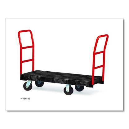 Heavy-Duty Platform Truck Cart, 1,200 lb Capacity, 24 x 48 Platform, Black
