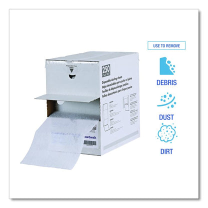 TrapEze Disposable Dusting Sheets, 8" x 125 ft, White, 250 Sheets/Roll