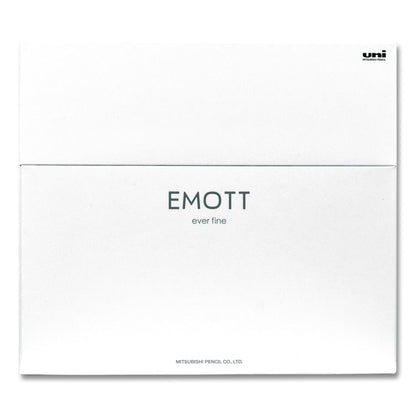 EMOTT ever fine Porous Point Pen, Stick, Fine 0.4 mm, Assorted Ink Colors, White Barrel, 40/Pack