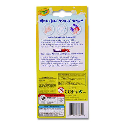 Ultra-Clean Washable Markers, Fine Bullet Tip, Assorted Colors, 8/Pack