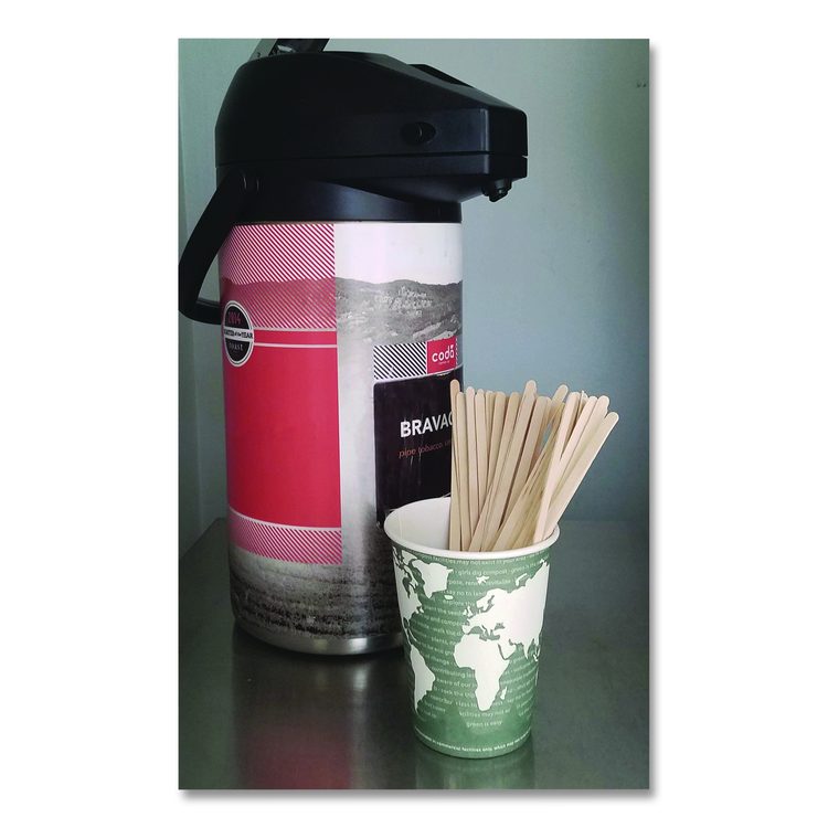 Wooden Stir Sticks, 7", 1,000/Pack, 10 Packs/Carton