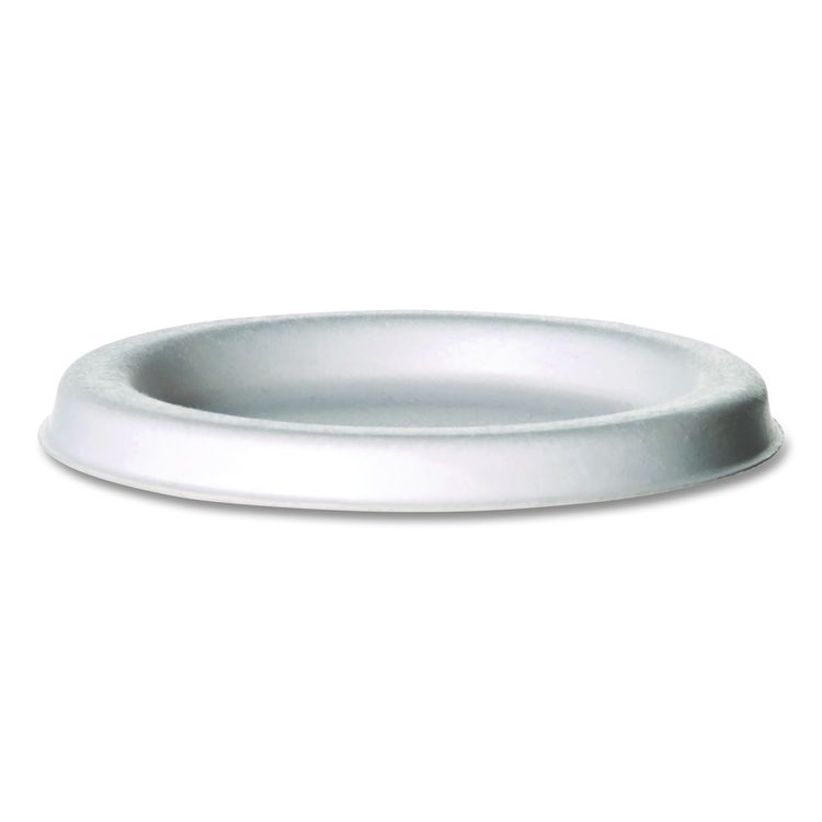 Vanguard Sugarcane Portion Cup Lid, Fits 4 oz Portion Cups, White, 1,800/Carton