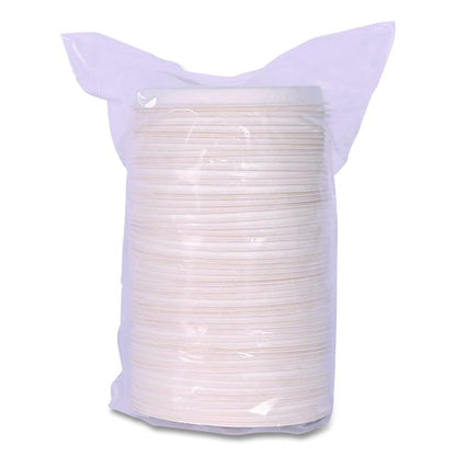 Vanguard Sugarcane Portion Cup Lid, Fits 4 oz Portion Cups, White, 1,800/Carton