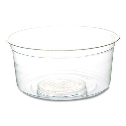 Round Deli Containers, 12 oz, 4.63" Diameter x 2.13" h, Clear, Plastic, 500/Carton