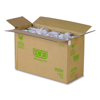 Round Deli Containers, 12 oz, 4.63" Diameter x 2.13" h, Clear, Plastic, 500/Carton