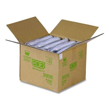Renewable and Compostable Portion Cups, 4 oz, Plastic, Clear, 100/Pack, 20 Packs/Carton