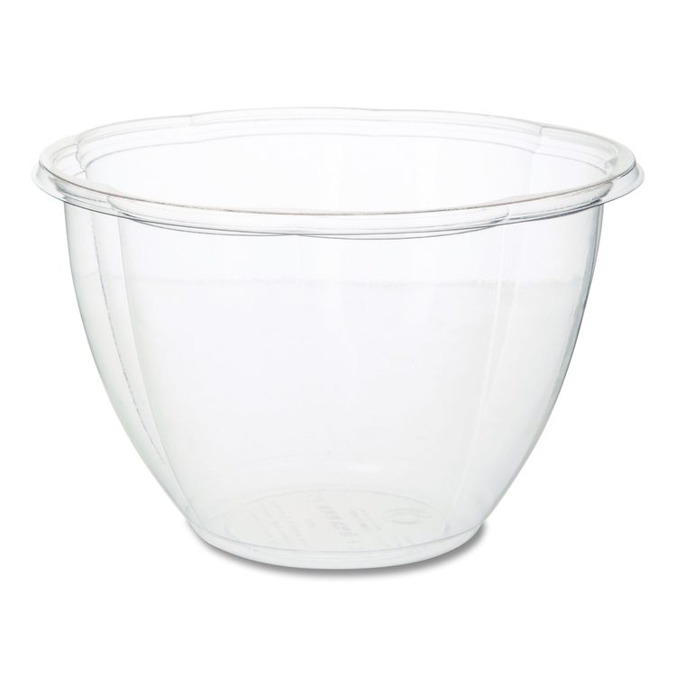 Salad Bowls, 48 oz, 6.69" Diameter x 4.38" h, Clear, Plastic, 300/Carton
