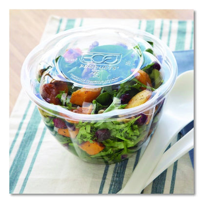 Salad Bowls, 48 oz, 6.69" Diameter x 4.38" h, Clear, Plastic, 300/Carton