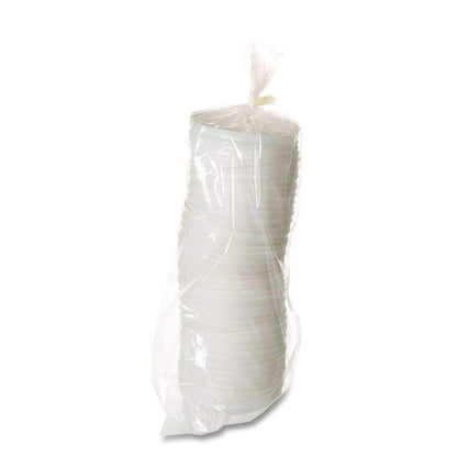 EcoLid 25% Recycled Content Hot Cup Lid, Fits 10 oz to 20 oz Hot Cups, Plastic, White, 100/Pack, 10 Packs/Carton