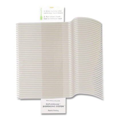 Cutlery for Cutlerease Dispensing System, Fork, Plastic, White, 960/Carton