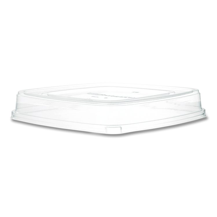 Lids for Regalia Sugarcane 160 oz Bowls, 12 x 12 x 1.9, Clear, 50/Carton