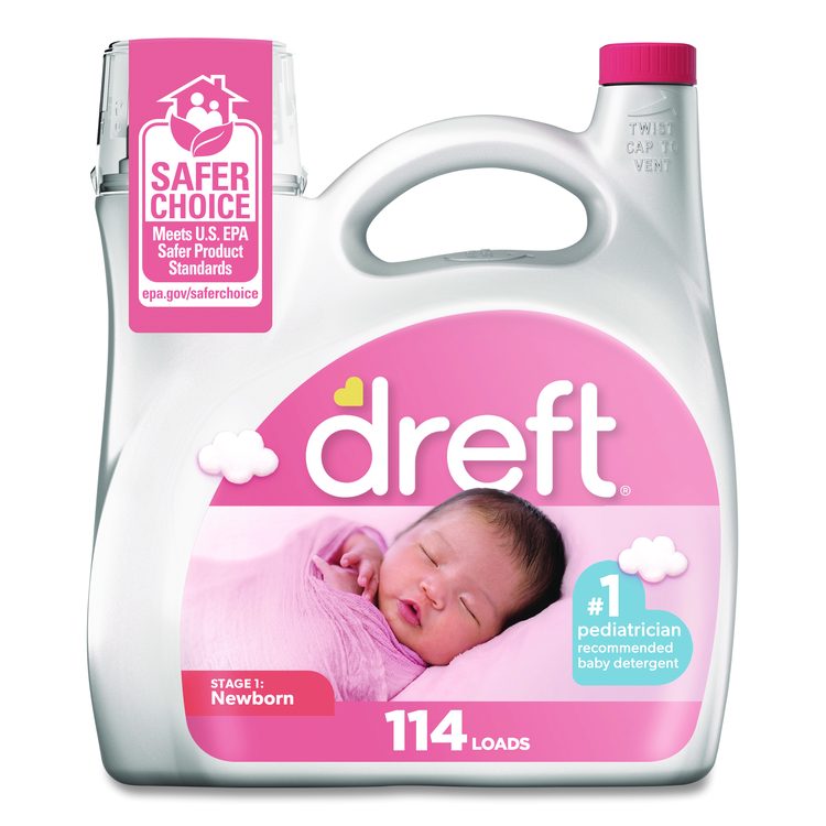 Ultra Laundry Detergent, Baby Powder Scent, 150 oz Bottle, 4/Carton