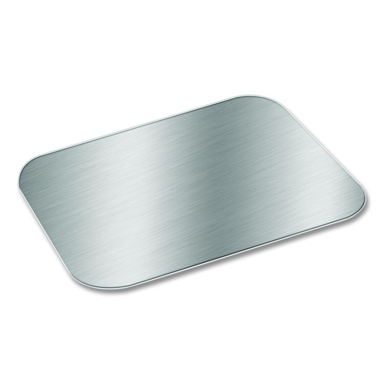 Foil Laminated Board Lid for Take Out Containers, 6.25 x 8.37, White/Silver, Paper, 500/Carton